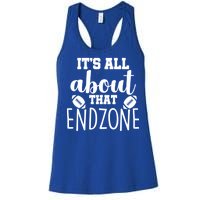 It's All About That End Zone Football Women's Racerback Tank