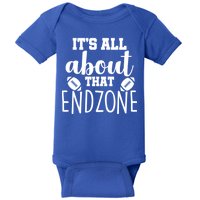 It's All About That End Zone Football Baby Bodysuit