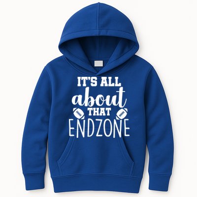 It's All About That End Zone Football Kids Hoodie