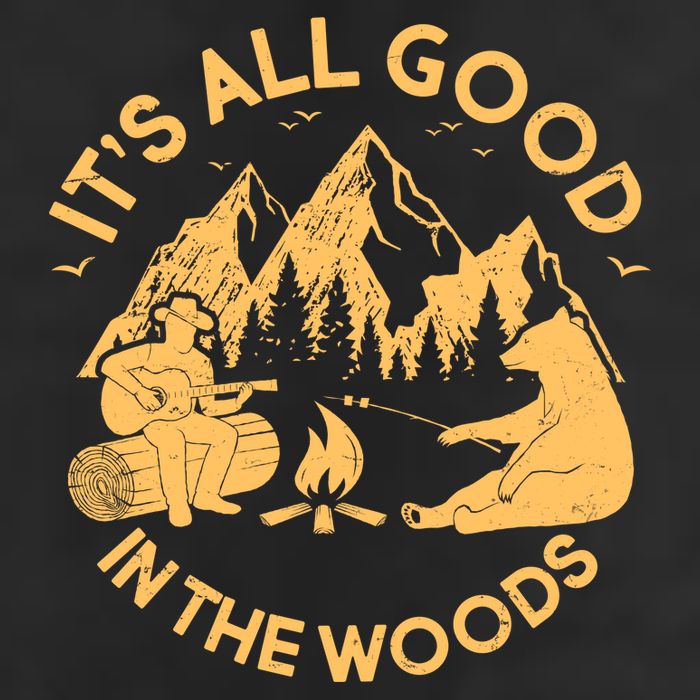 It's All Good In The Woods Wilderness Camping 15oz Campfire Ceramic Mug