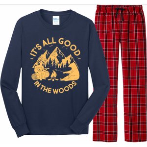 It's All Good In The Woods Wilderness Camping Long Sleeve Pajama Set