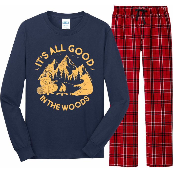 It's All Good In The Woods Wilderness Camping Long Sleeve Pajama Set