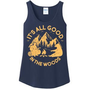 It's All Good In The Woods Wilderness Camping Ladies Essential Tank