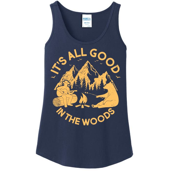 It's All Good In The Woods Wilderness Camping Ladies Essential Tank