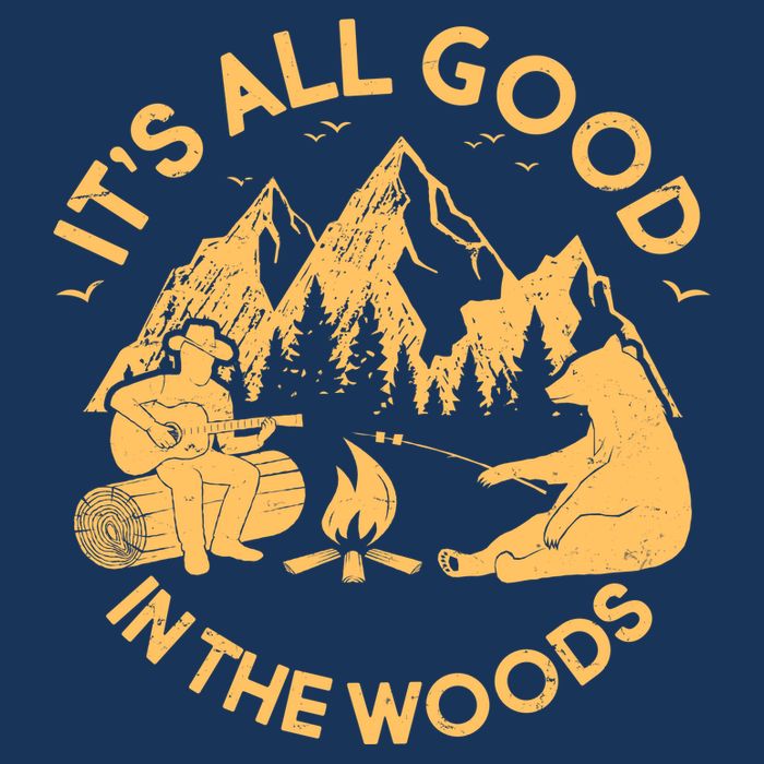 It's All Good In The Woods Wilderness Camping 25L Jumbo Tote