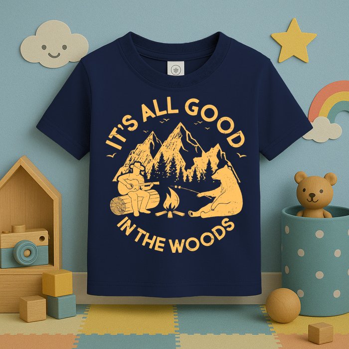 It's All Good In The Woods Wilderness Camping Toddler T-Shirt