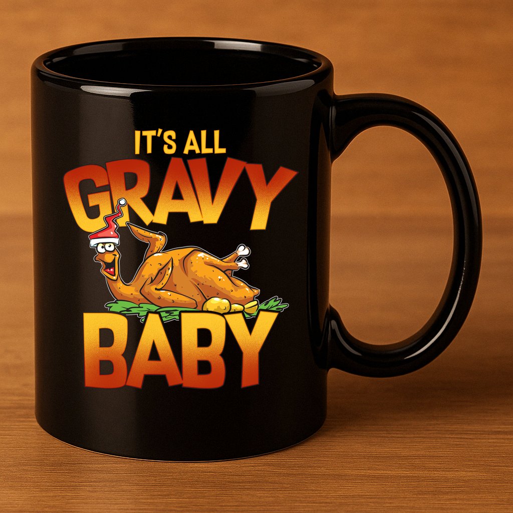 It's All Gravy Baby 11oz C Handle Ceramic Mug
