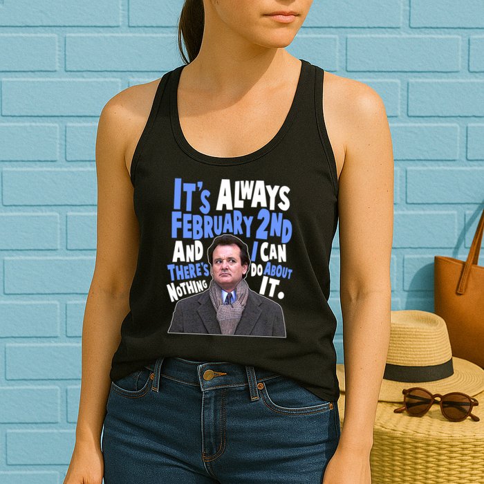 It's Always February 2nd There's Nothing I Can Do About It Groundhog Day Womens Tank Top