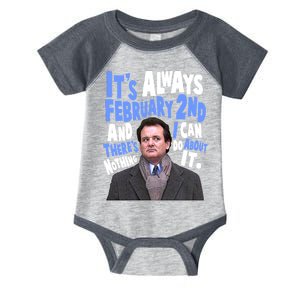 It's Always February 2nd There's Nothing I Can Do About It Groundhog Day Infant Baby Jersey Bodysuit