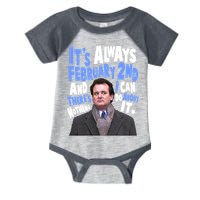 It's Always February 2nd There's Nothing I Can Do About It Groundhog Day Infant Baby Jersey Bodysuit