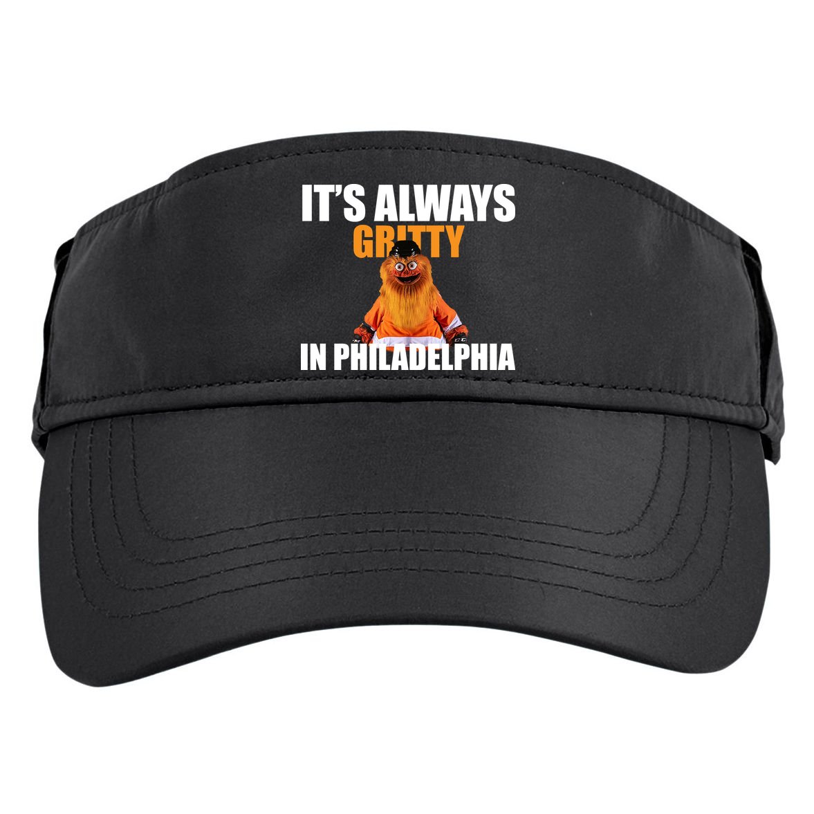 It's Always Gritty In Philadelphia Adult Drive Performance Visor