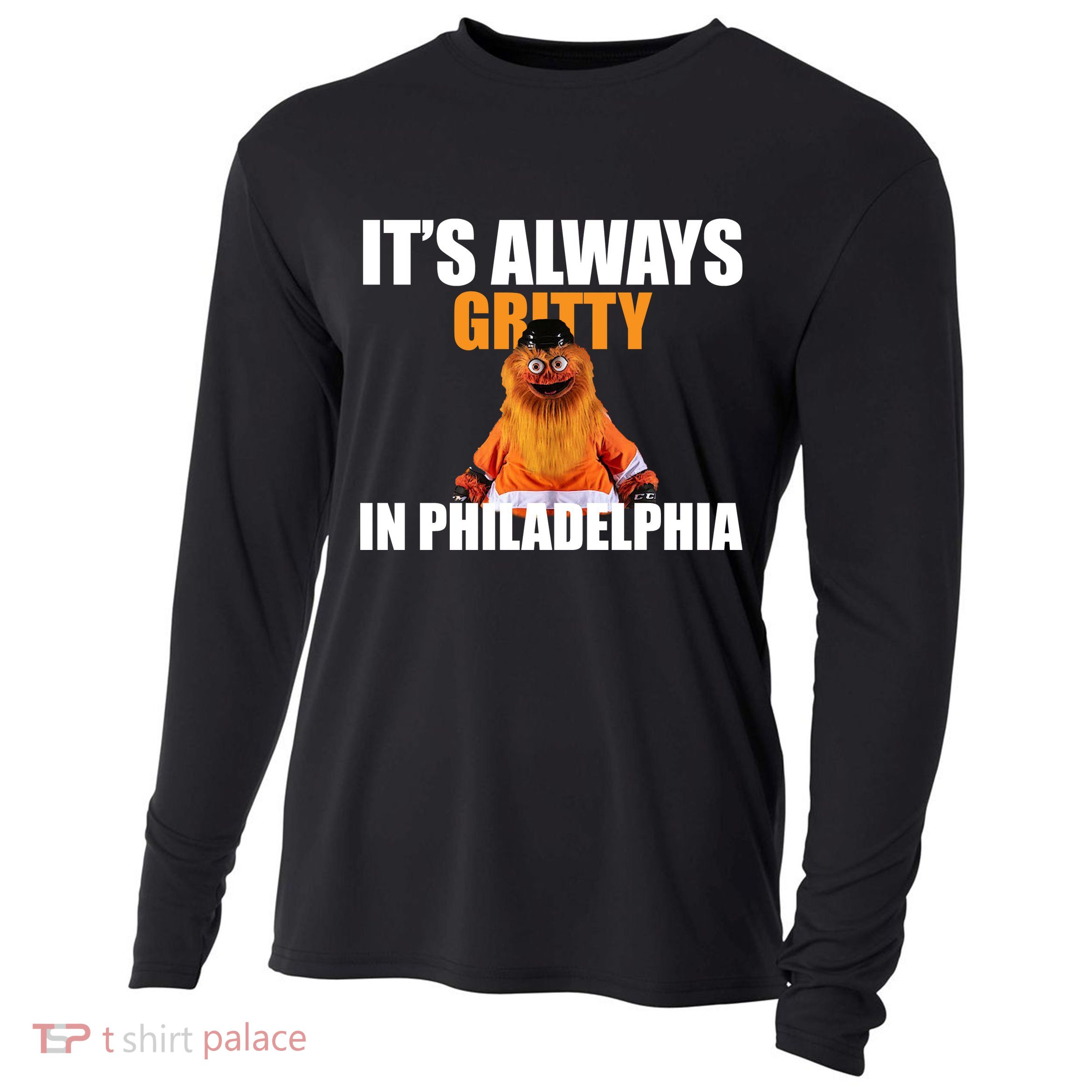 It's Always Gritty In Philadelphia Cooling Performance Long Sleeve Crew