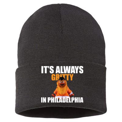 It's Always Gritty In Philadelphia Sustainable Knit Beanie