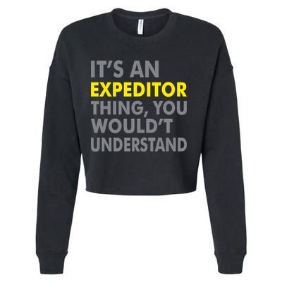 It's An Expeditor Thing Cropped Pullover Crew