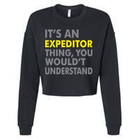 It's An Expeditor Thing Cropped Pullover Crew