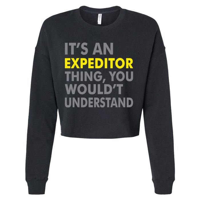 It's An Expeditor Thing Cropped Pullover Crew