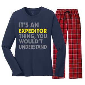 It's An Expeditor Thing Women's Long Sleeve Flannel Pajama Set 