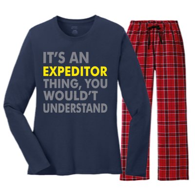 It's An Expeditor Thing Women's Long Sleeve Flannel Pajama Set 