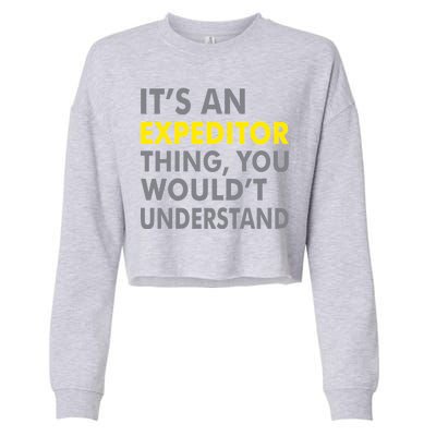 It's An Expeditor Thing Cropped Pullover Crew