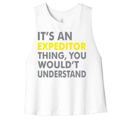 It's An Expeditor Thing Women's Racerback Cropped Tank