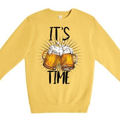 It's Beer Time Premium Crewneck Sweatshirt