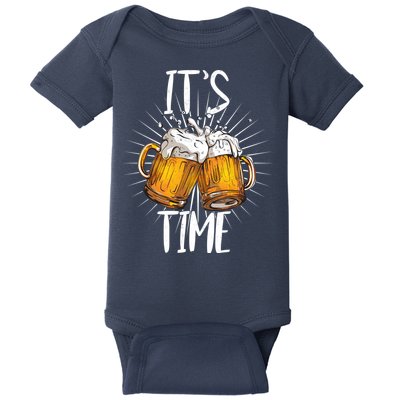 It's Beer Time Baby Bodysuit