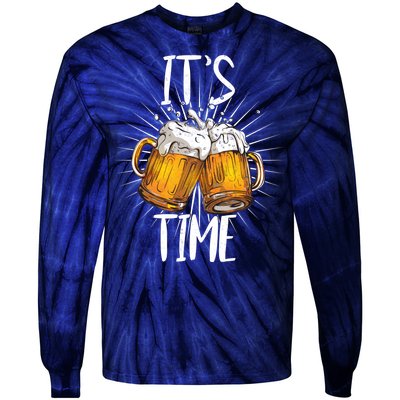 It's Beer Time Tie-Dye Long Sleeve Shirt