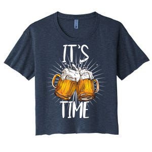 It's Beer Time Women's Crop Top Tee