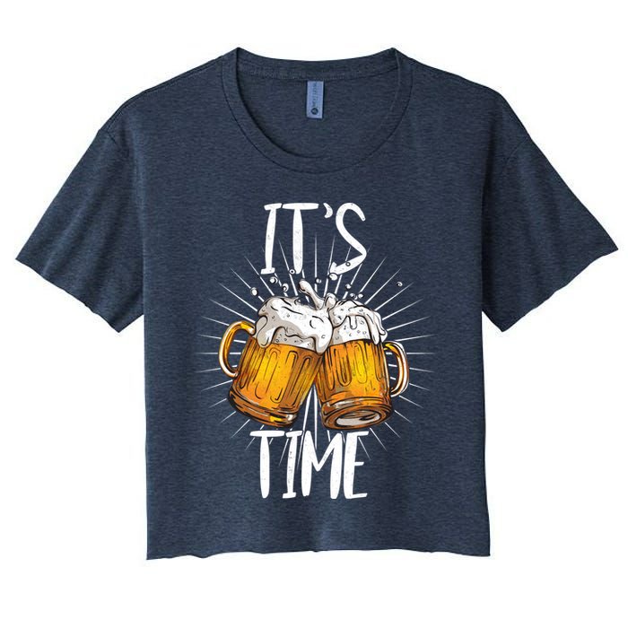 It's Beer Time Crop Top