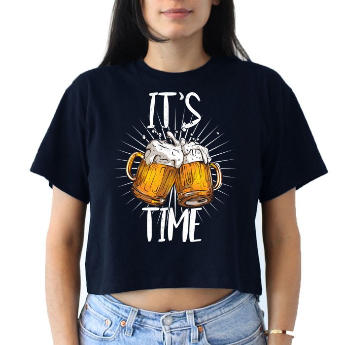 It's Beer Time Crop Top