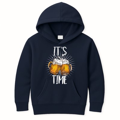 It's Beer Time Kids Hoodie