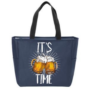 It's Beer Time Zip Tote Bag