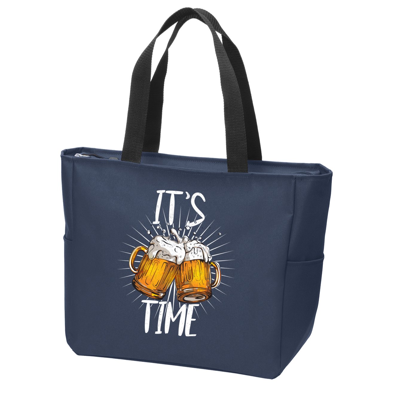 It's Beer Time Zip Tote Bag