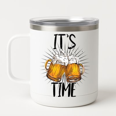 It's Beer Time 12 oz Stainless Steel Tumbler Cup