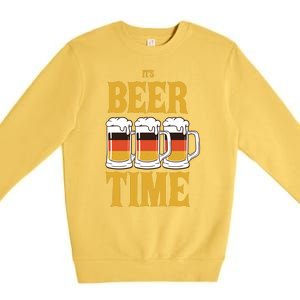 It's Beer Time German Flag Premium Crewneck Sweatshirt