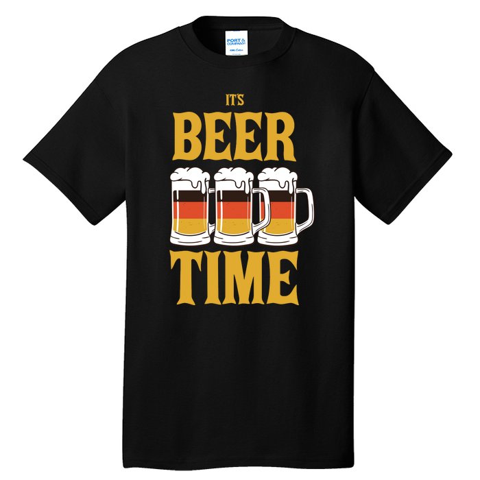 It's Beer Time German Flag Tall T-Shirt