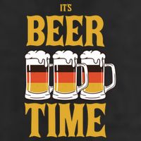 It's Beer Time German Flag Adult Drive Performance Visor