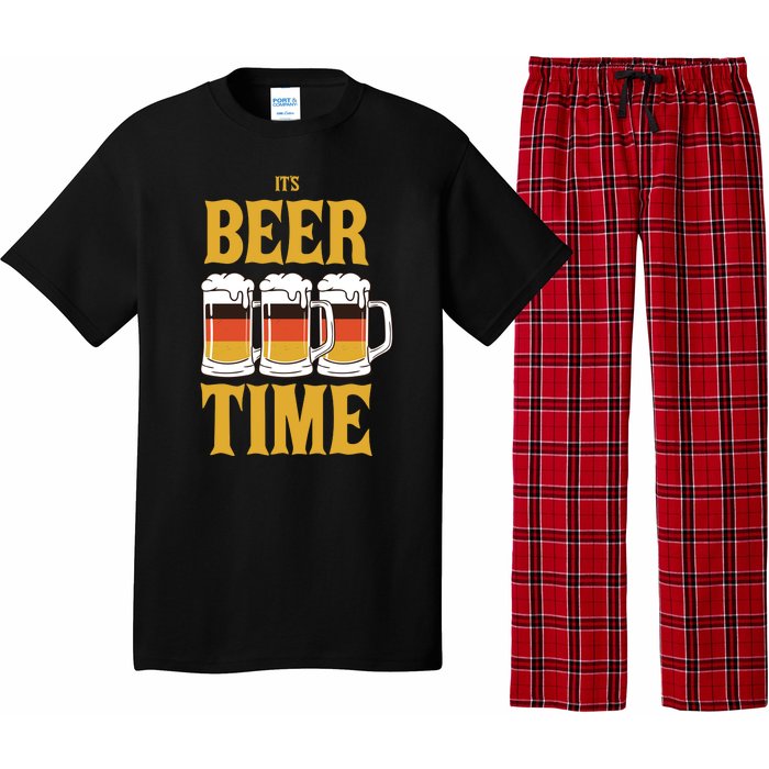 It's Beer Time German Flag Pajama Set