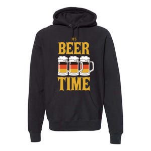 It's Beer Time German Flag Premium Hoodie