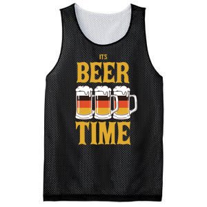 It's Beer Time German Flag Mesh Reversible Basketball Jersey Tank