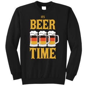 It's Beer Time German Flag Tall Sweatshirt