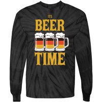 It's Beer Time German Flag Tie-Dye Long Sleeve Shirt