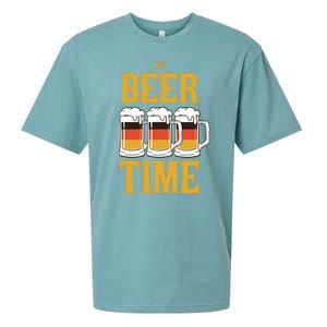 It's Beer Time German Flag Sueded Cloud Jersey T-Shirt