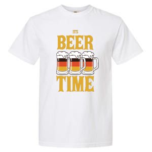 It's Beer Time German Flag Garment-Dyed Heavyweight T-Shirt