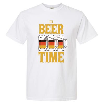 It's Beer Time German Flag Garment-Dyed Heavyweight T-Shirt