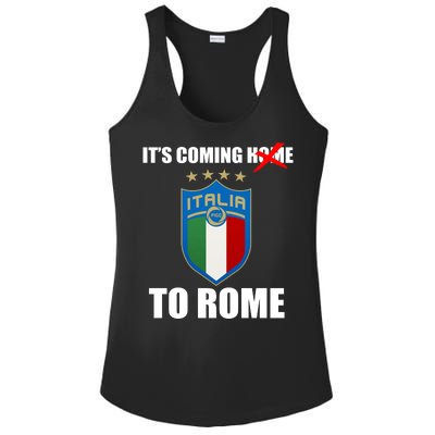 It's Coming To Rome Italy Soccer 2021 Italian Italia Champions  Ladies PosiCharge Competitor Racerback Tank