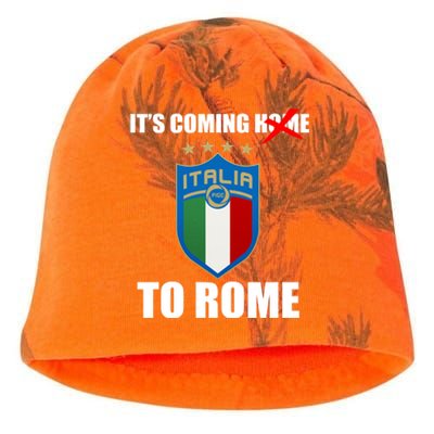 It's Coming To Rome Italy Soccer 2021 Italian Italia Champions  Kati - Camo Knit Beanie