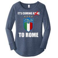 It's Coming To Rome Italy Soccer 2021 Italian Italia Champions  Women's Perfect Tri Tunic Long Sleeve Shirt