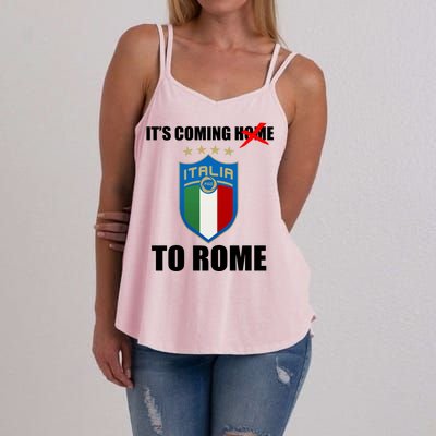 It's Coming To Rome Italy Soccer 2021 Italian Italia Champions  Women's Strappy Tank