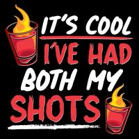 It's Cool I've Had Both My Shots Flaming Drinks 16 in Basic Backpack